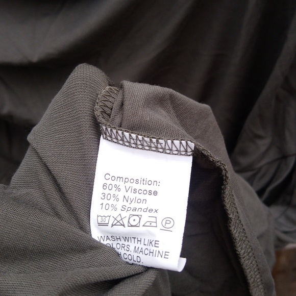 Pretty Garden One Shoulder Strap Tank Top Flowy Green Dress - Picture 15 of 16